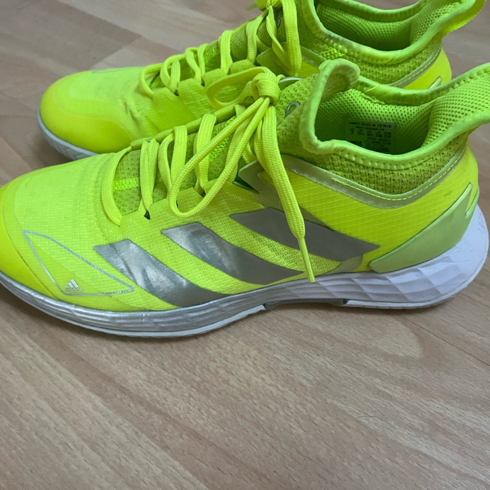 Adizero Tennis Shoes Lime Green Size US 7